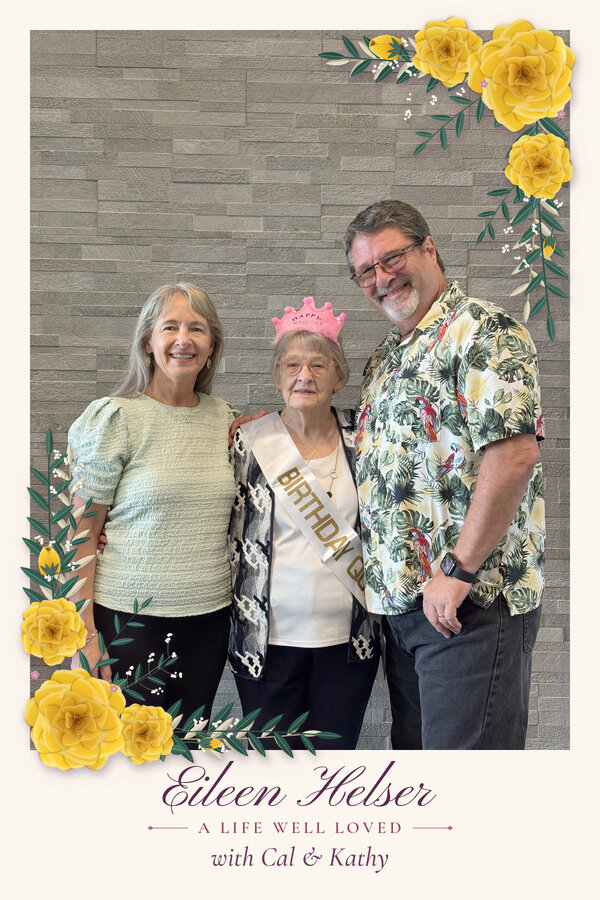 Sample card: Cal, Kathy, and Eileen